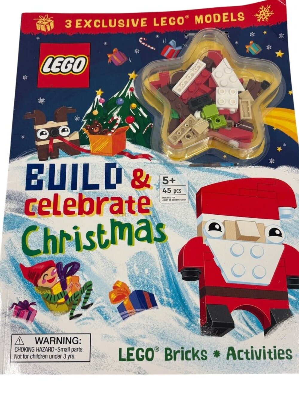 LEGO Build & Celebrate Christmas Book Building Blocks Bricks Activities 2023 NEW